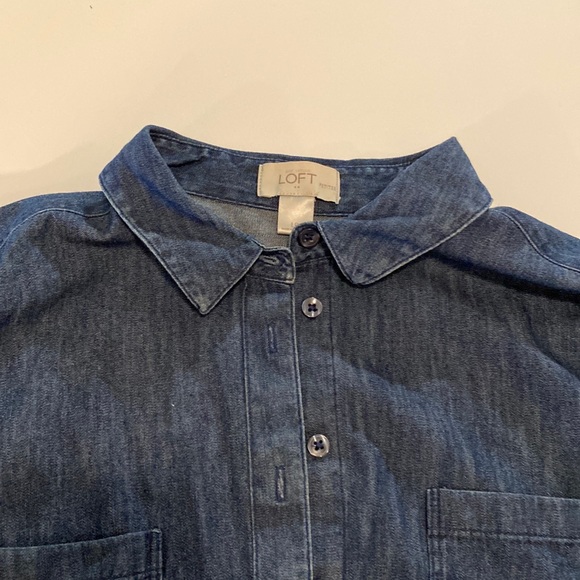 LOFT denim button down - Picture 1 of 5